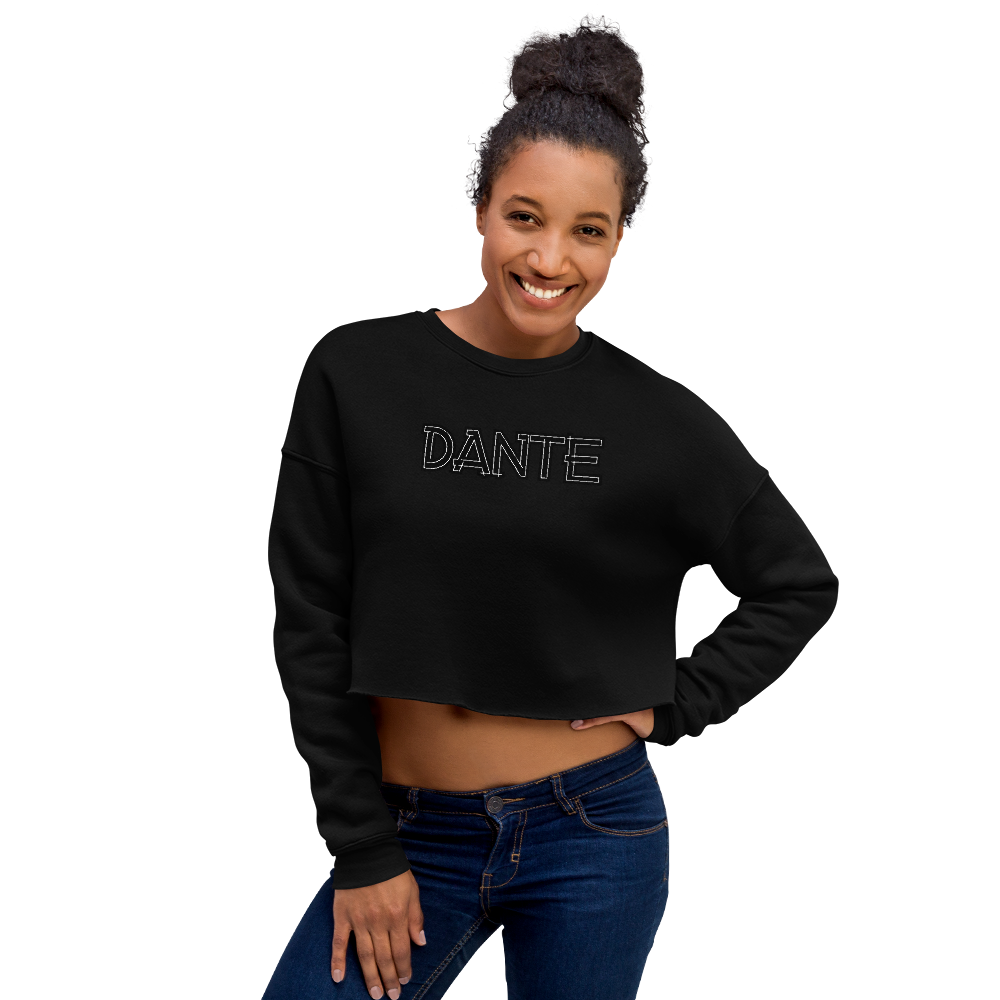 Biker Babe On Board - Women's Cropped Sweatshirt